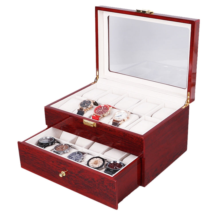 Wooden Baking Paint Watch Box Jewelry Storage Display Box, 2-bit Spray Paint, 3-bit Spray Paint, 5-bit Paint, 6-bit Paint, 10-bit Paint, 12-bit Paint, 20-bit Paint, 6+3 Double-layer Paint, 24-bit Paint, 06 Black + Rice Matte, 10-bit Black + Rice Matte ...