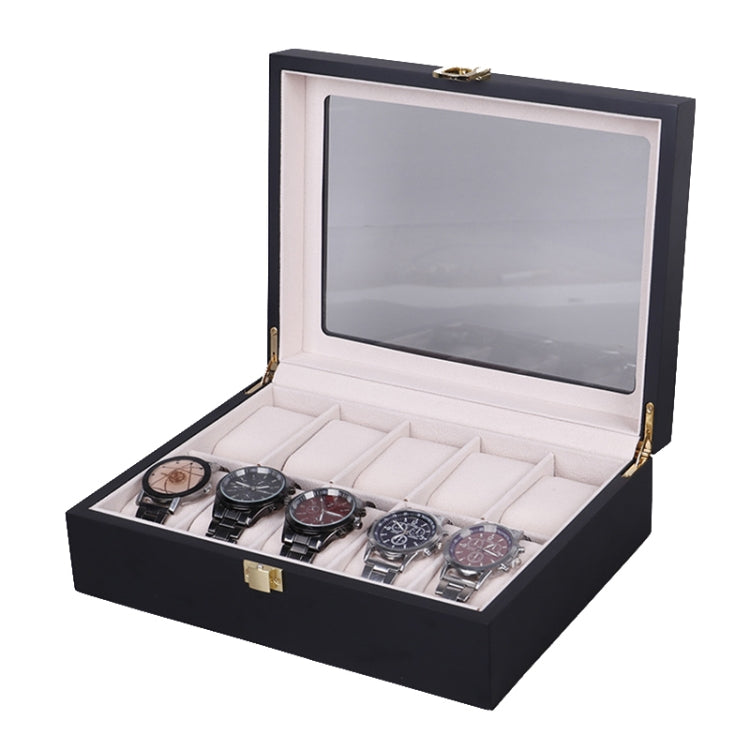 Wooden Baking Paint Watch Box Jewelry Storage Display Box, 2-bit Spray Paint, 3-bit Spray Paint, 5-bit Paint, 6-bit Paint, 10-bit Paint, 12-bit Paint, 20-bit Paint, 6+3 Double-layer Paint, 24-bit Paint, 06 Black + Rice Matte, 10-bit Black + Rice Matte ...