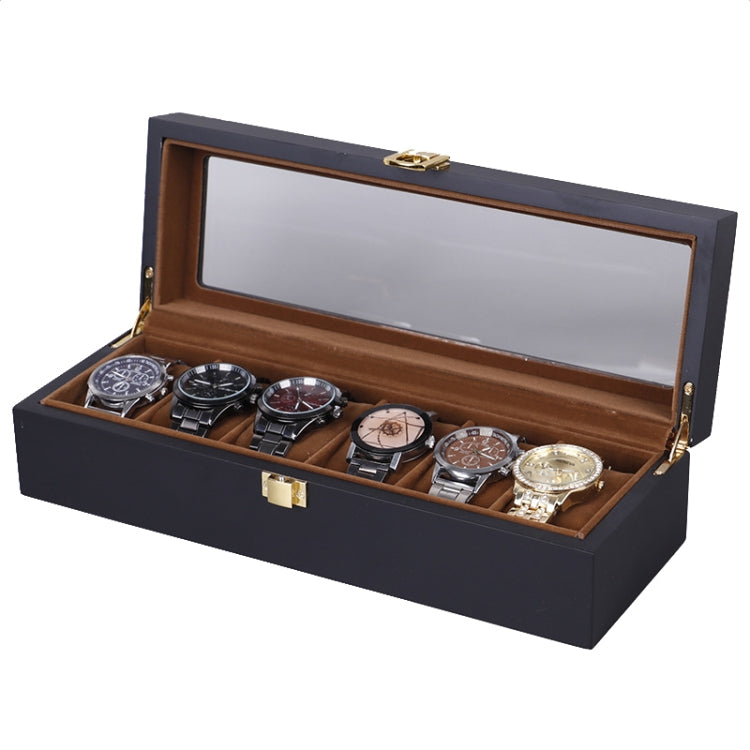 Wooden Baking Paint Watch Box Jewelry Storage Display Box, 2-bit Spray Paint, 3-bit Spray Paint, 5-bit Paint, 6-bit Paint, 10-bit Paint, 12-bit Paint, 20-bit Paint, 6+3 Double-layer Paint, 24-bit Paint, 06 Black + Rice Matte, 10-bit Black + Rice Matte ...