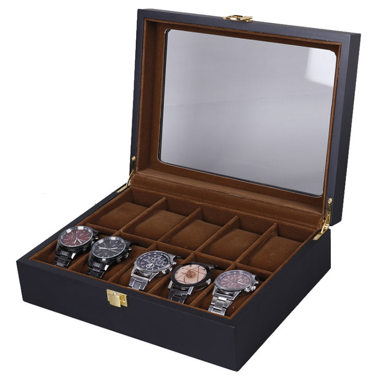 Wooden Baking Paint Watch Box Jewelry Storage Display Box, 2-bit Spray Paint, 3-bit Spray Paint, 5-bit Paint, 6-bit Paint, 10-bit Paint, 12-bit Paint, 20-bit Paint, 6+3 Double-layer Paint, 24-bit Paint, 06 Black + Rice Matte, 10-bit Black + Rice Matte ...