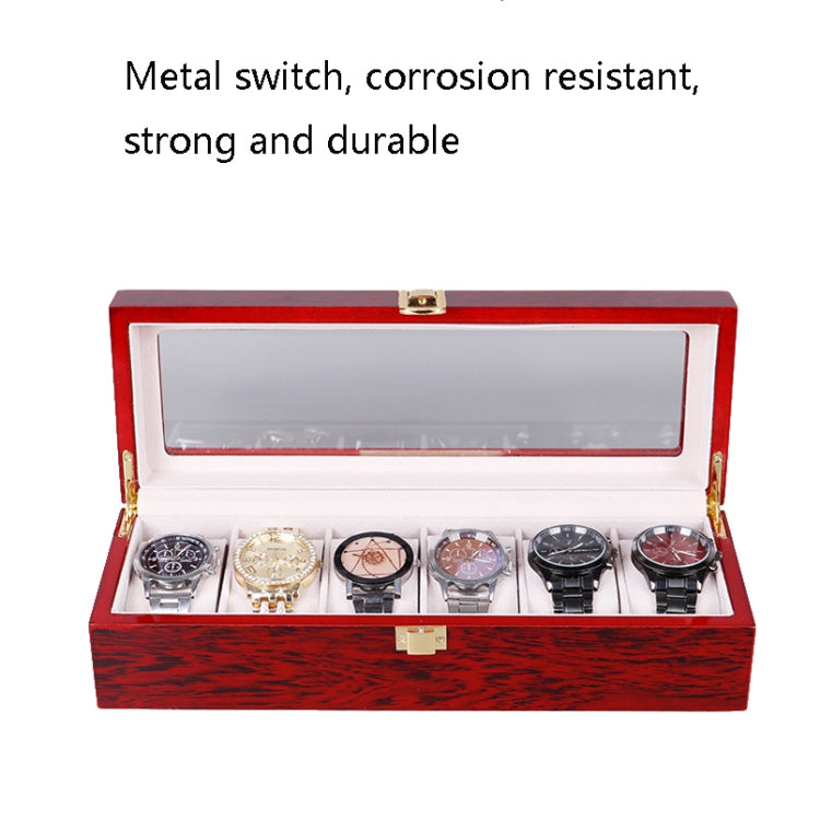 Wooden Baking Paint Watch Box Jewelry Storage Display Box, 2-bit Spray Paint, 3-bit Spray Paint, 5-bit Paint, 6-bit Paint, 10-bit Paint, 12-bit Paint, 20-bit Paint, 6+3 Double-layer Paint, 24-bit Paint, 06 Black + Rice Matte, 10-bit Black + Rice Matte ...