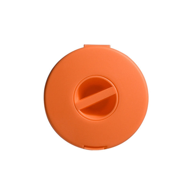 Round Data Cable Storage Box Earphone Storage Collection Box, Yellow, Blue, Transparent, Orange