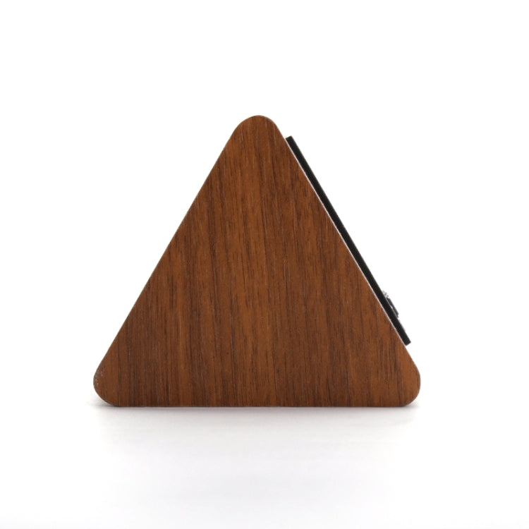 Mute Luminous Electronic Clock Wooden Sound Control Small Triangle Alarm Clock, Brown Wood Red Light, Black Wood Red Light, Black Wood Green Light, Black Wood Blue Light, Black Wood White Light, Wood Color Red Light, Wood Color Green Light             ...