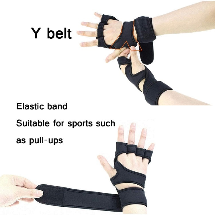 Half-Finger Sports Gloves Non-Slip Silicone Fitness Equipment Gloves Sports Compression Wristbands, S（Black）, M（Black）, L （Black）, XL （Black）