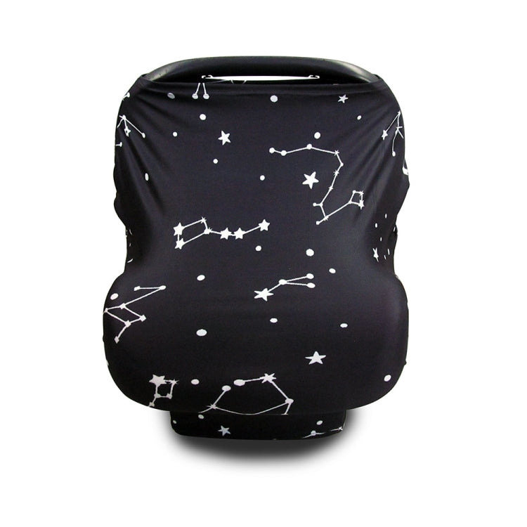Multifunctional Enlarged Stroller Windshield Breastfeeding Towel Baby Seat Cover, Arrow, Pink Peony, Black and White Stripes, Leaf Flowers, Blue Dots, Purple Flowers, Gray Pattern, Bear, Black Triangle, Puppy, Red Geometry, Black and White Grid, Galaxy...