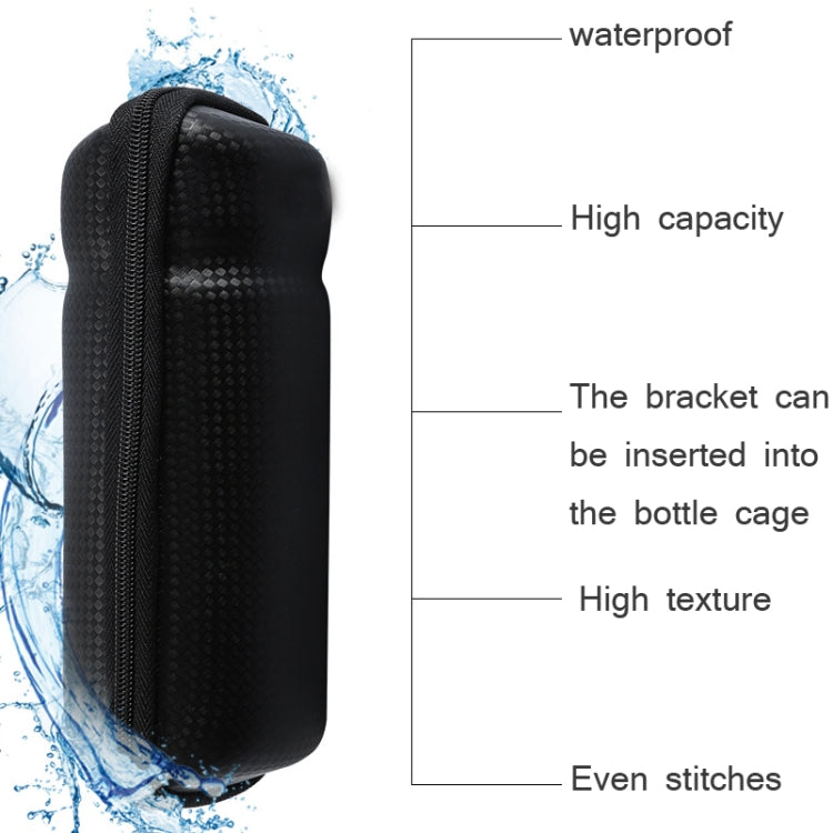WEST BIKING Bicycle Hard Shell Bag Portable Storage And Riding Equipment, Black, Bright Black