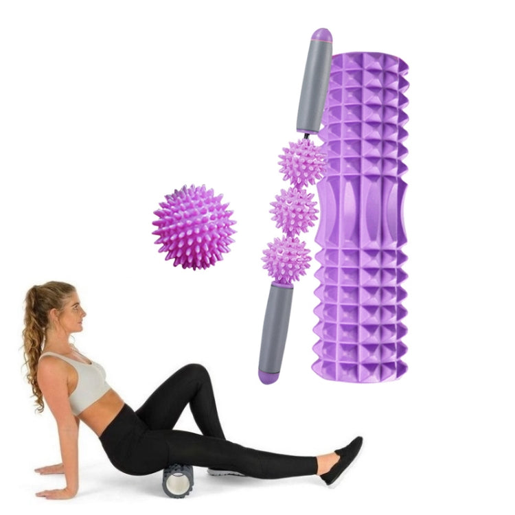3 in 1 Eva Foam Roller Hollow Muscle Relaxation Roller Yoga Column Set, Length:, 33cm (Blue Crescent), 33cm (Pink Crescent ), 33cm  (Purple Crescent ), 45cm (Pink Crescent), 45cm (Purple Crescent ), 45cm (Blue Crescent), 45cm (Pink Wolf Tooth )        ...