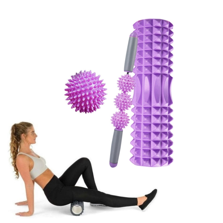 3 in 1 Eva Foam Roller Hollow Muscle Relaxation Roller Yoga Column Set, Length:, 33cm (Blue Crescent), 33cm (Pink Crescent ), 33cm  (Purple Crescent ), 45cm (Pink Crescent), 45cm (Purple Crescent ), 45cm (Blue Crescent), 45cm (Pink Wolf Tooth )        ...