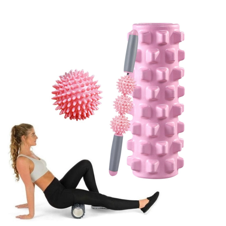 3 in 1 Eva Foam Roller Hollow Muscle Relaxation Roller Yoga Column Set, Length:, 33cm (Blue Crescent), 33cm (Pink Crescent ), 33cm  (Purple Crescent ), 45cm (Pink Crescent), 45cm (Purple Crescent ), 45cm (Blue Crescent), 45cm (Pink Wolf Tooth )        ...