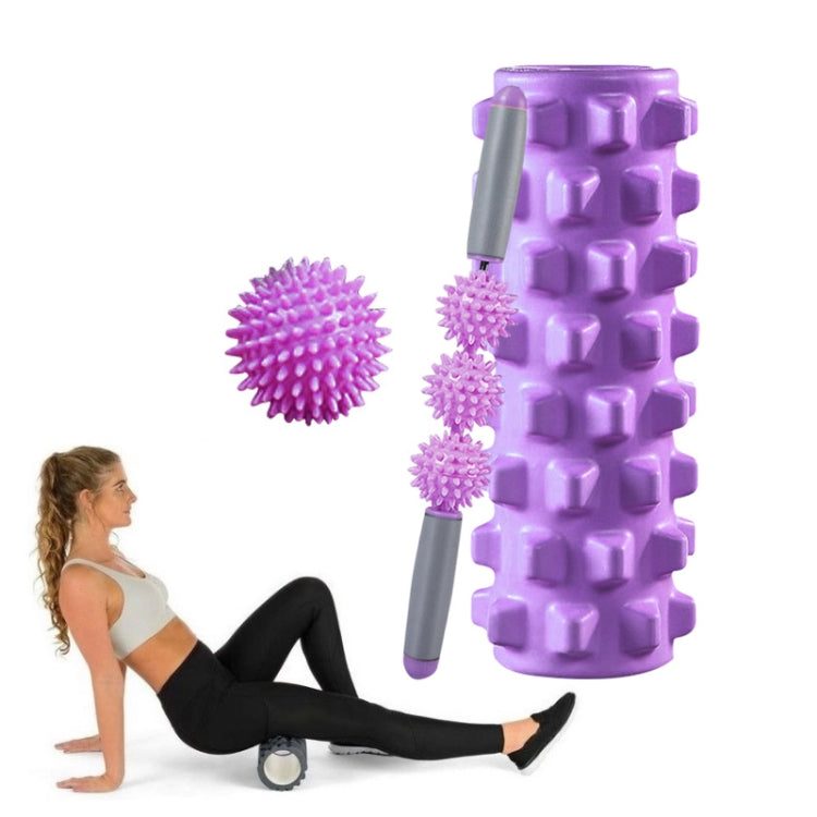 3 in 1 Eva Foam Roller Hollow Muscle Relaxation Roller Yoga Column Set, Length:, 33cm (Blue Crescent), 33cm (Pink Crescent ), 33cm  (Purple Crescent ), 45cm (Pink Crescent), 45cm (Purple Crescent ), 45cm (Blue Crescent), 45cm (Pink Wolf Tooth )        ...