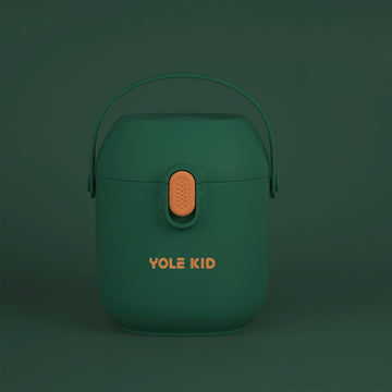2 PCS YOLE KID Baby Milk Powder Box Large-Capacity Portable Out-Packing Gimi Powder Box Baby Food Supplement Storage Sealed Tank, Mustard Yellow, Matcha Green, Olive Green, Peacock Blue, Cinnabar Red, Rouge Powder