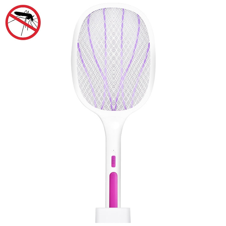 Electrical Mosquito Swatter Mosquito Killer Two-In-One USB Rechargeable Household Electrical Mosquito Swatter, LEDx6 Gray (Base Charging), LEDx6 Purple (Base Charging), LEDx10 Gray (Base Charging), LEDx10 Purple (Base Charging)