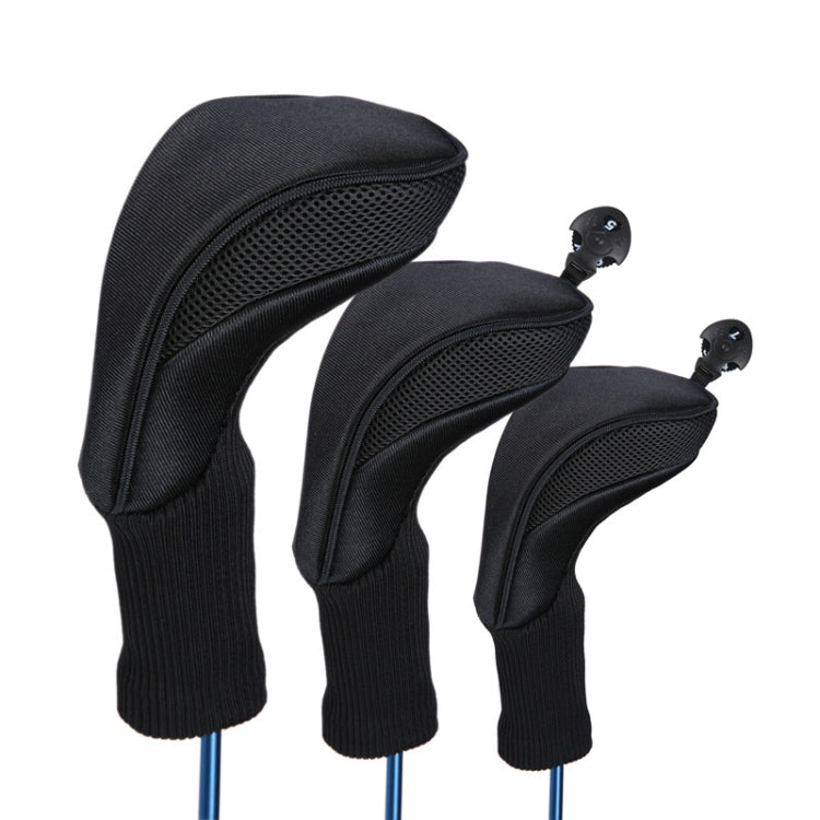 3 In 1 No.1 / No.3 / No.5 Clubs Protective Cover Golf Club Head Cover, HD-014 3 in 1 Red, HD-014 3 in 1 Blue, HD-014 3 in 1 Black