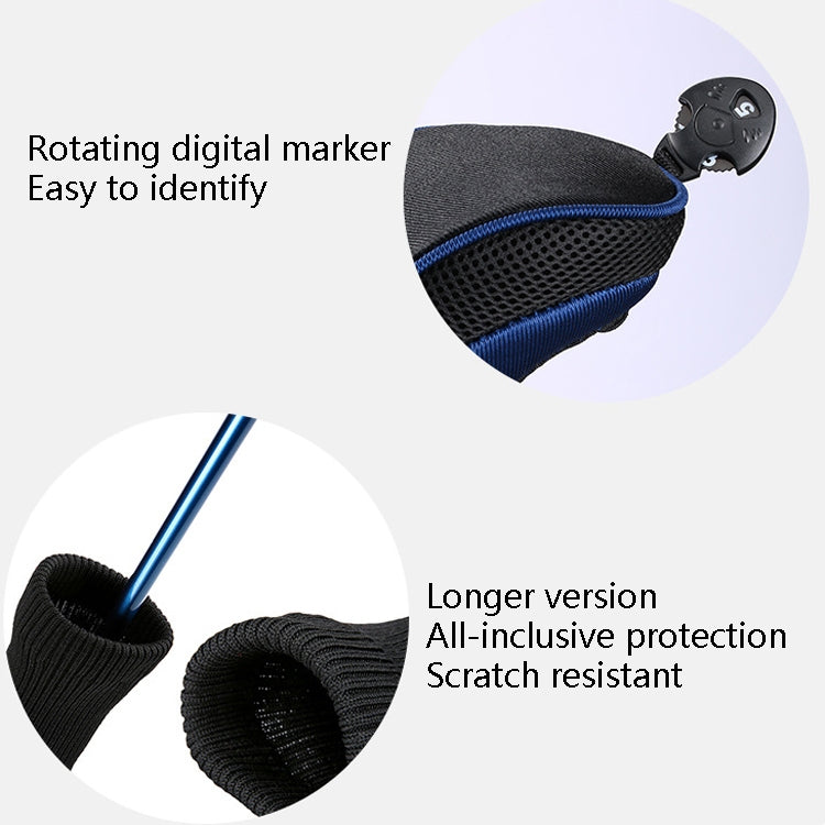3 In 1 No.1 / No.3 / No.5 Clubs Protective Cover Golf Club Head Cover, HD-014 3 in 1 Red, HD-014 3 in 1 Blue, HD-014 3 in 1 Black