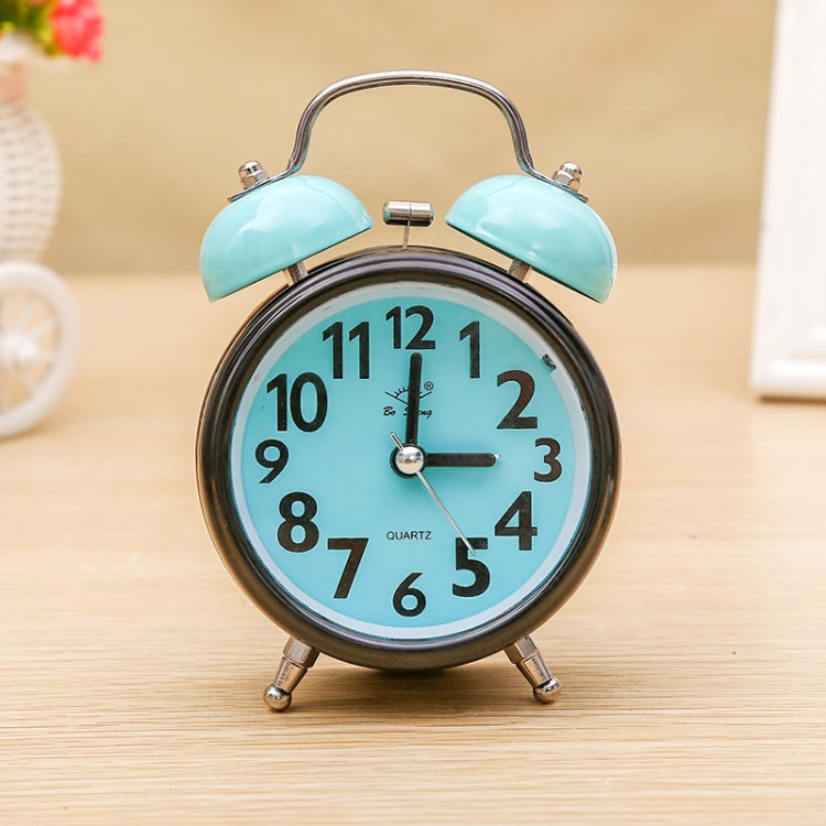 A32 Double Bell Alarm Clock Student Bedside Belt Alarm, Pink, Orange, Light Blue, Light Green
