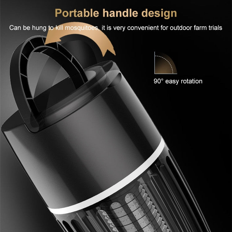 ALE-MWD-008 Home Bedroom Mute Mosquito Trap Mosquito Lamp Outdoor Non-Radiation Fly Mosquito Repellent, Charging Type 2000 MAH