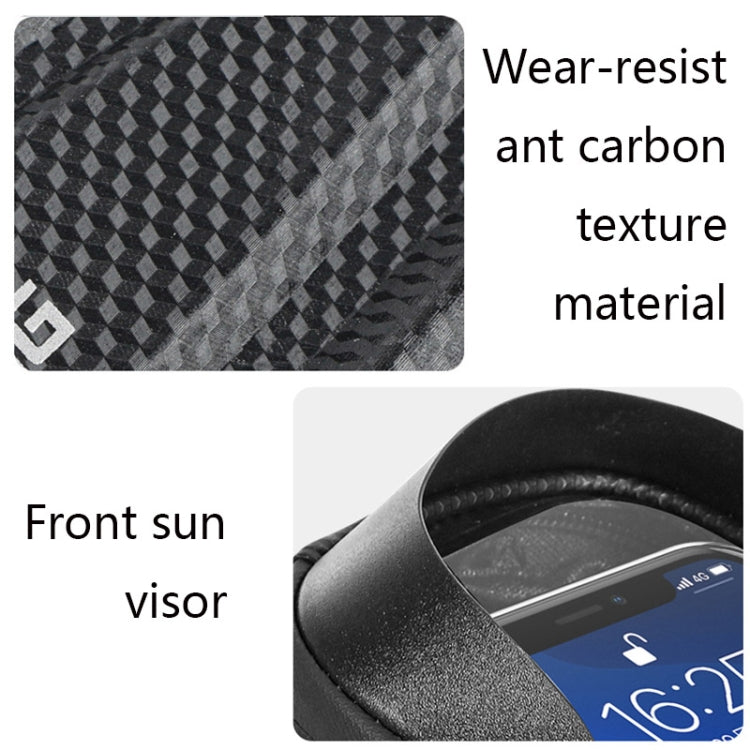 WEST BIKING YP0707235 Mountain Bike Front Beam Bag Waterproof Mobile Phone Bicycle Bag Hard Shell Reflective Bag Riding Equipment, YP0707235