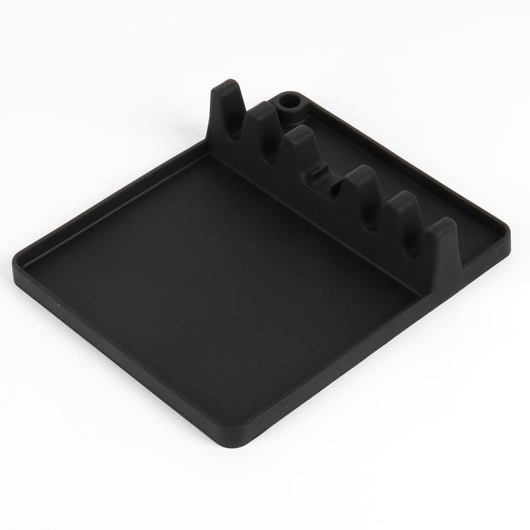 2 in 1 Kitchen Silicone Spoon Holder Shelf, Large (Gray), Medium (Gray), Large (Black), Medium (Black), Large (Red), Medium (Red), Large (Blue), Medium (Blue), Large (Orange), Medium (Orange), Large (Green), Medium (Green)