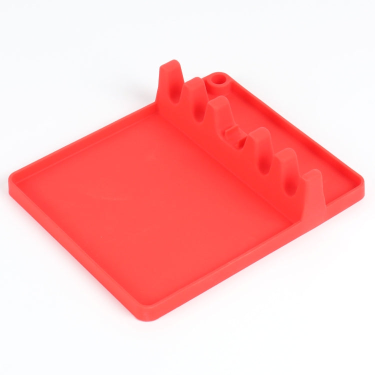 2 in 1 Kitchen Silicone Spoon Holder Shelf, Large (Gray), Medium (Gray), Large (Black), Medium (Black), Large (Red), Medium (Red), Large (Blue), Medium (Blue), Large (Orange), Medium (Orange), Large (Green), Medium (Green)