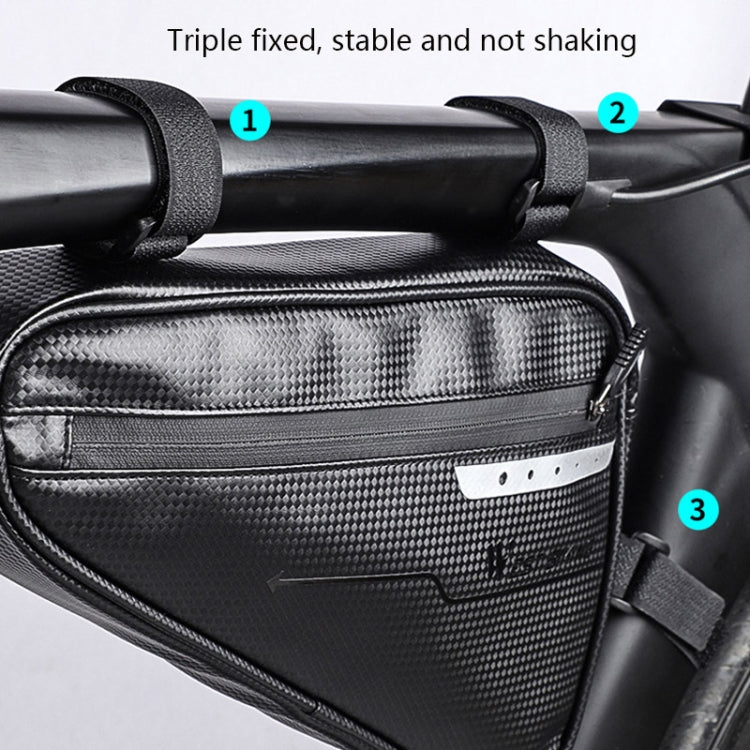 WEST BIKING Bicycle Large-Capacity Triangle Bag Waterproof Beam Bag Riding Equipment, WEST BIKING Triangle Bag