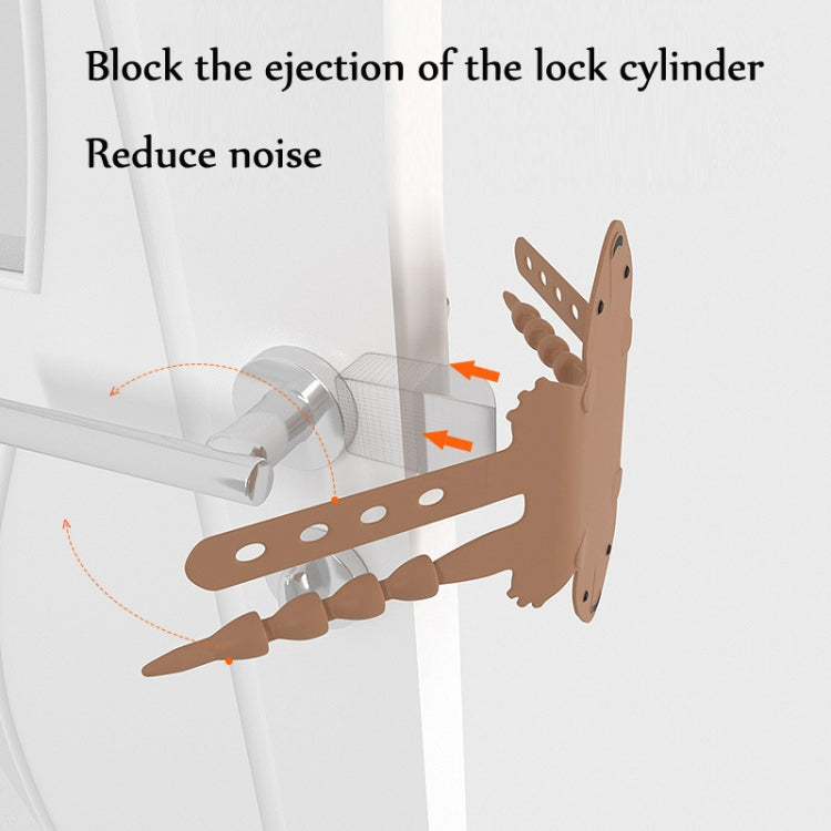 Cartoon Bear Bedroom Door Mute Lock Closed Door Anti-collision Protection Cushion, Green, Pink, Coffee, Apricot, White