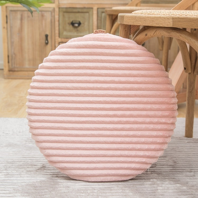 Flannel Round Cushion Dust Cover, Size: 40x40cm, Water Green, Leather Pink, Coffee Color, Cash, Deep Gray, Light Gray