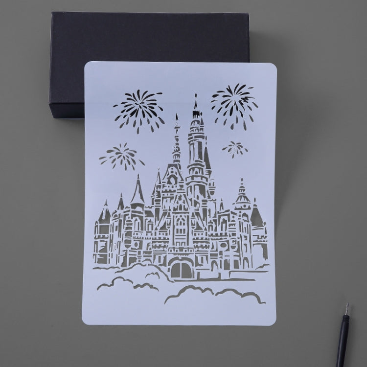 Painting Template Theme City A4 Label Template, Tower System (5pcs / Set), Sailing Line(5pcs / Set), 1 Paris Tower, 2 London Bridge, 3 Pisa Tower, 4 Big Ben, 5 Taj Mahal, 6 White House, 7 Castle, 8 Five-storied Pagoda, 9 Sydney, 10 Sailing Hotel