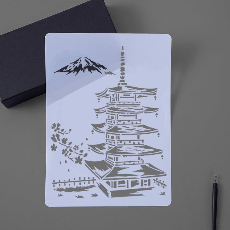 Painting Template Theme City A4 Label Template, Tower System (5pcs / Set), Sailing Line(5pcs / Set), 1 Paris Tower, 2 London Bridge, 3 Pisa Tower, 4 Big Ben, 5 Taj Mahal, 6 White House, 7 Castle, 8 Five-storied Pagoda, 9 Sydney, 10 Sailing Hotel