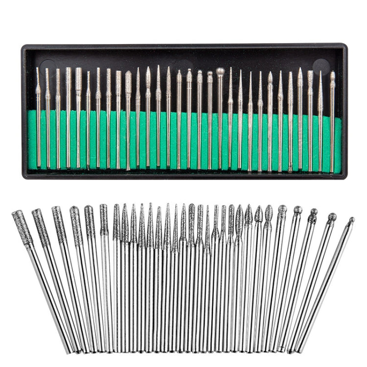 30 Sticks Diamond Nail Polish Heads Set Crystal Phototherapy And Grinding Machine Accessories Tools