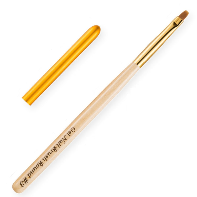 Nail Art Pen Nail Round Head Phototherapy Pen Painted Pen Brush Beauty Brush, Number 3, Number 4, Number 5, Number 6