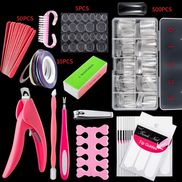 Manicure Tool  Set Fingernails Word Cut Set, Transparent French, Natural French, Transparent Semi-post, Natural Semi-post, Transparent Full Post, Natural Full Post, Transparent French Large Set, Transparent Semi-post Large Set                          ...