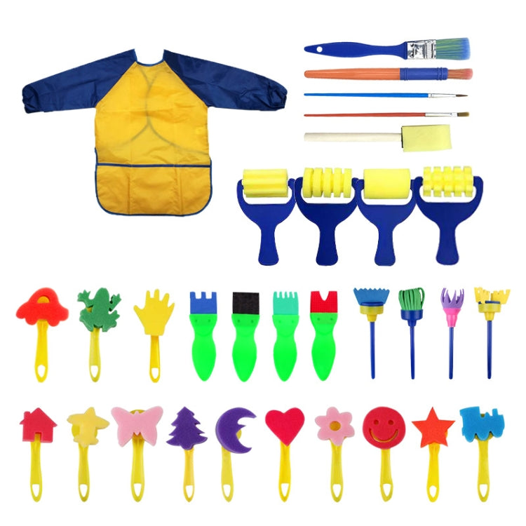 31 In 1 Painting Sponge Seal Early Education Art Graffiti Supplies For Children, 31 in 1/Yellow, 31 in 1/Red, 31 in 1/Blue