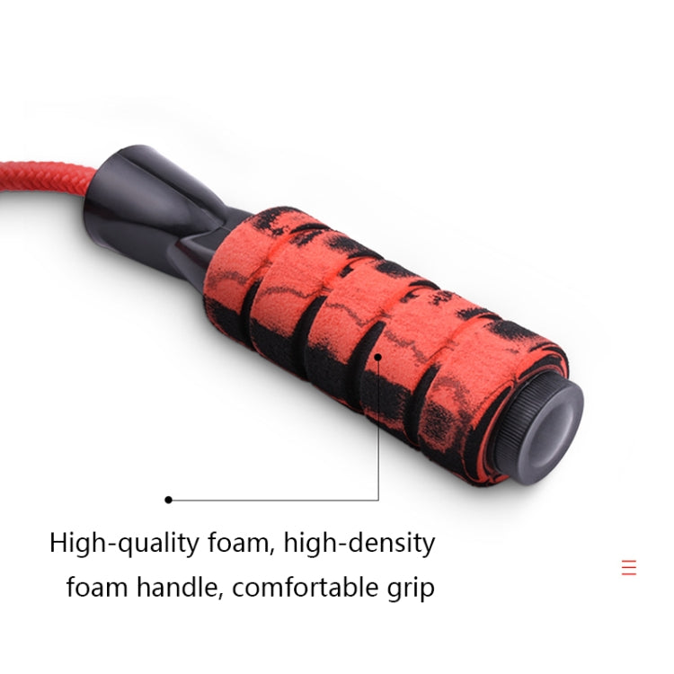 Weight-Bearing Skipping Rope Fitness Exercise Room Skipping Rope, Thickness: 6mm, Length: 3m, Red, Gray