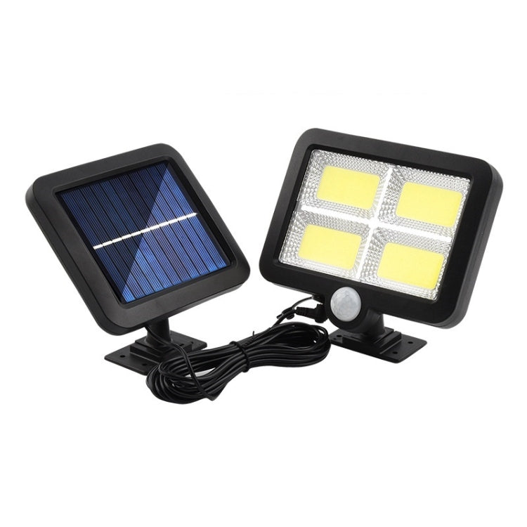 Solar Separated Wall Lamp Outdoor Courtyard Waterproof Human Body Induction Light, 128 COB