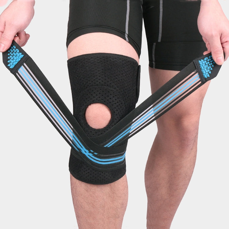 Sports Spring Supported Knee Brace Compression Protection Patella Riding Protective Gear, One Size, Patella Riding Protective Gear(Black / Gray), Patella Riding Protective Gear(Black / Orange), Patella Riding Protective Gear(Black / Red)               ...