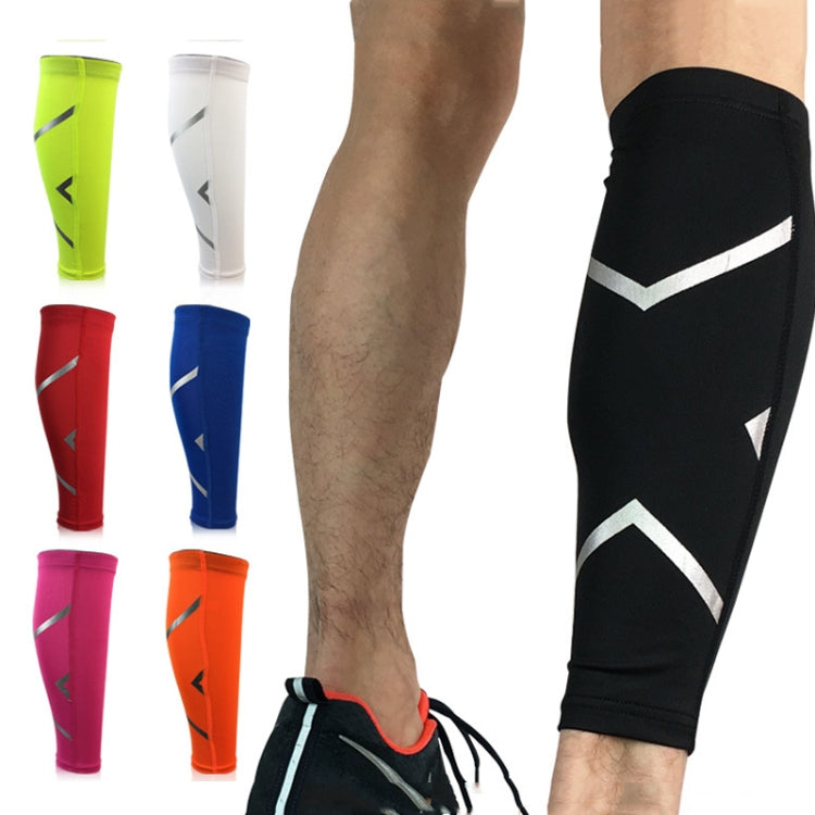 1 Pair Sports Breathable Compression Calf Sleeves Riding Running Protective Gear, Spec: M (Black), M (Black), L (Black), XL (Black), M (White), L (White), XL (White), M (Fluorescent Green), L (Fluorescent Green), XL (Fluorescent Green), M (Red), L (Red...