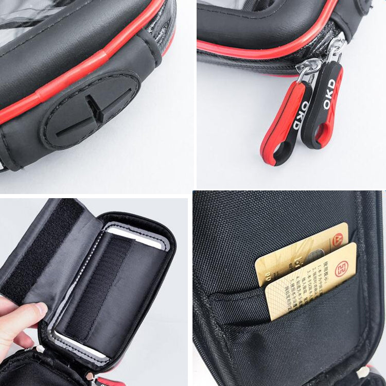 OKD Riding Mobile Phone Bag Bracket Bicycle Mobile Phone Waterproof Bracket Package, L-2, XL-2