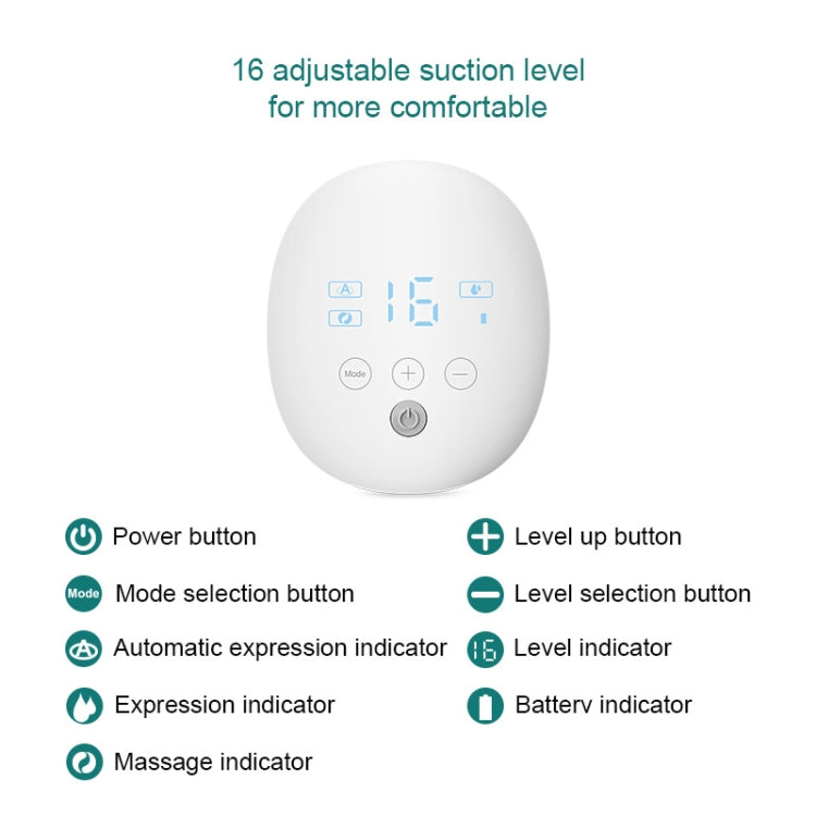 Wearable Automatic Breast Pump Massage Hands-free Invisible Wireless Large Suction Breast Pump, S4DW - English, S9 - English - Gray, S9 - English - Pink, S9 - English - Green, S10 - English - White Blue, S10 - English - Gray, S12 - English - White     ...