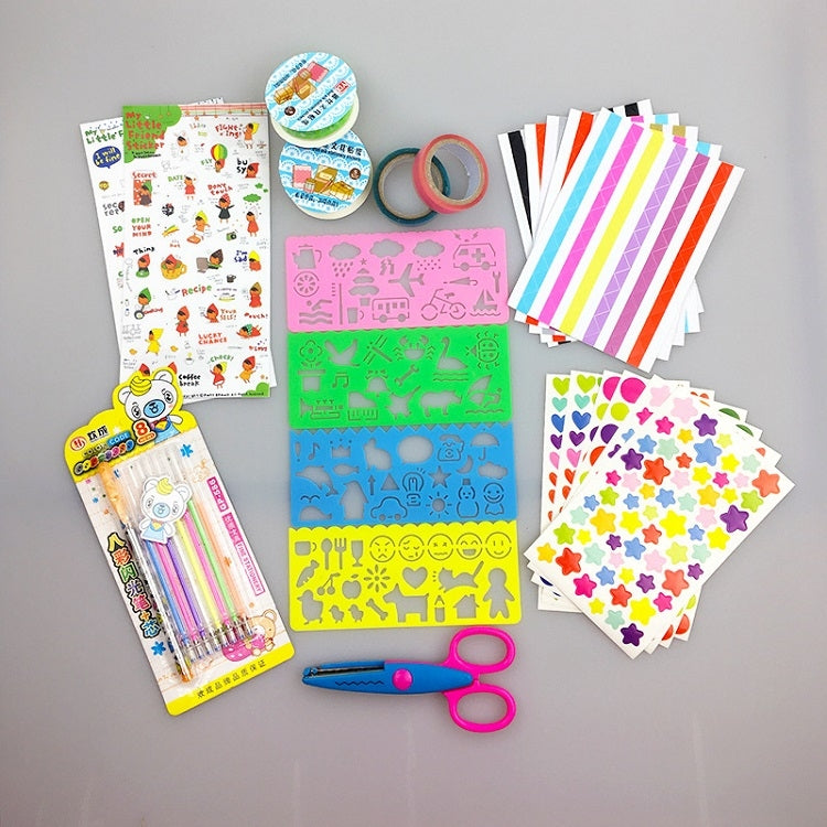 Photo Album Making DIY Accessories Set Hand Book Hand-Made Decorative Accessories, Specification：, Package 1, Package 2, Package 3
