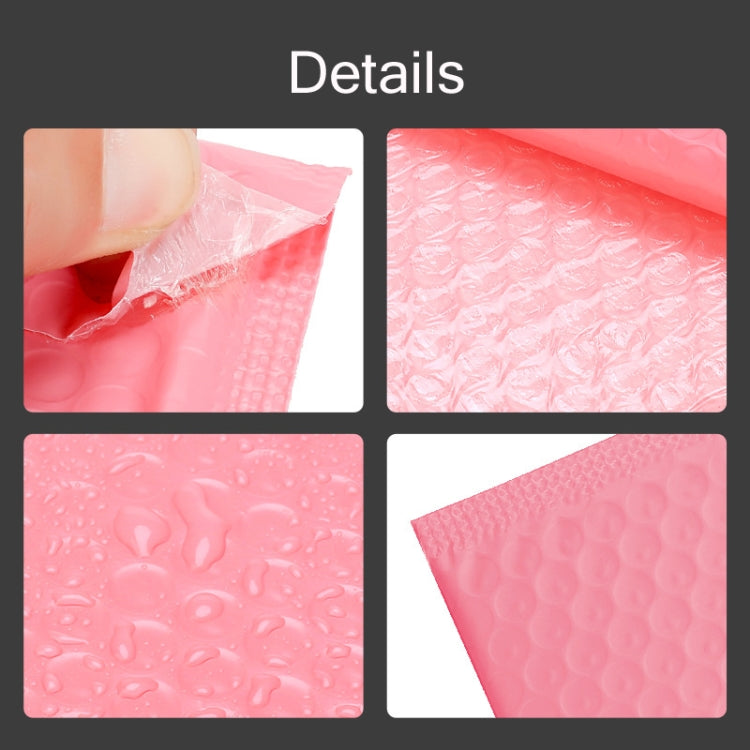 100 PCS Pink Co-Extrusion Film Bubble Bag Logistics Packaging Thickened Packaging Bag Size：, 22x30cm