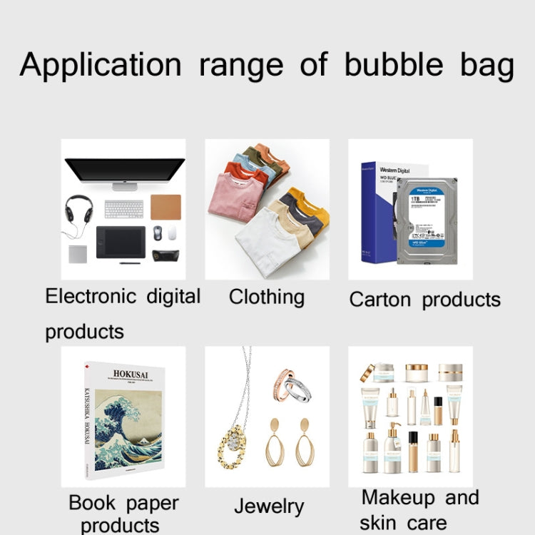 100 PCS Black Co-Extrusion Film Bubble Bag Logistics Packaging Shockproof Express Bag 15x20+4cm, 11x15+4cm, 13x15+4cm, 13x18+4cm, 15x19+4cm, 15x20+4cm