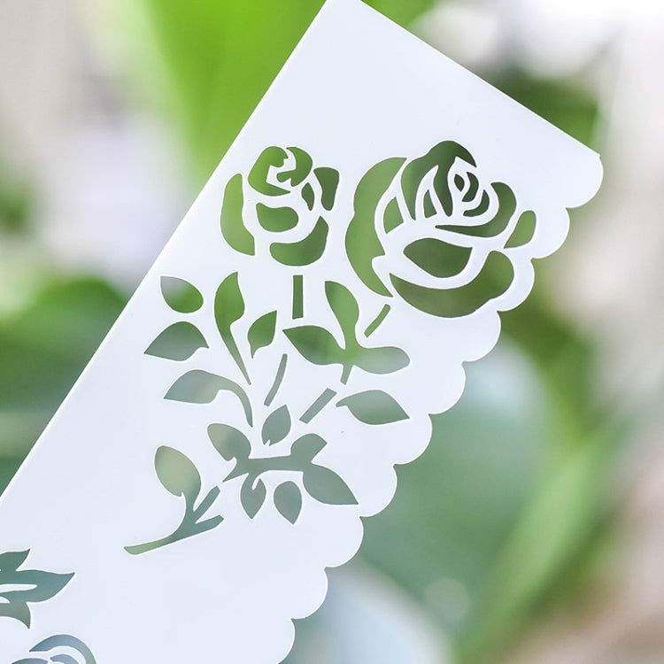 HB-9 Long Series 8 in 1 Drawing Ruler Hand Account Multi-Function Hollow Flower Edge Filling Template, Wave Letters, Cartoon Animals, Flowers, Architecture, Car, Leaves, Weather, Cruise Ship