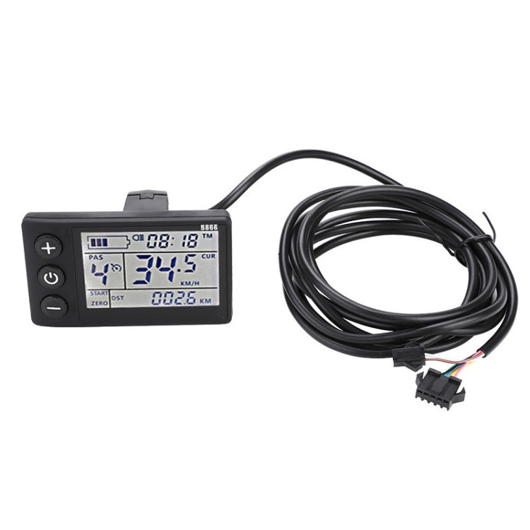 LCD Display Electric Bicycle Dashboard, B Type 36V / 48V, B Type 24V / 36V