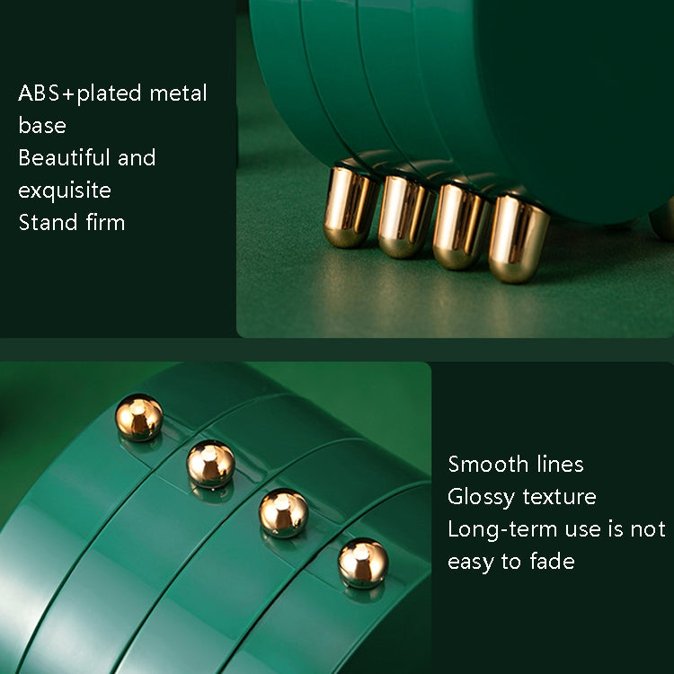 Jewelry Storage Box Earrings Necklace Bracelet Jewelry Box Household Multi-Function Fold Portable Jewelry Display Stand, White, Green