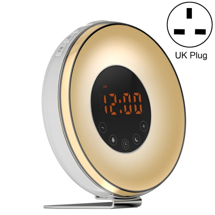 Simulated Sunrise And Sunset Sleep Light Alarm Clock with FM Radio, US Plug, EU Plug, UK Plug, AU Plug