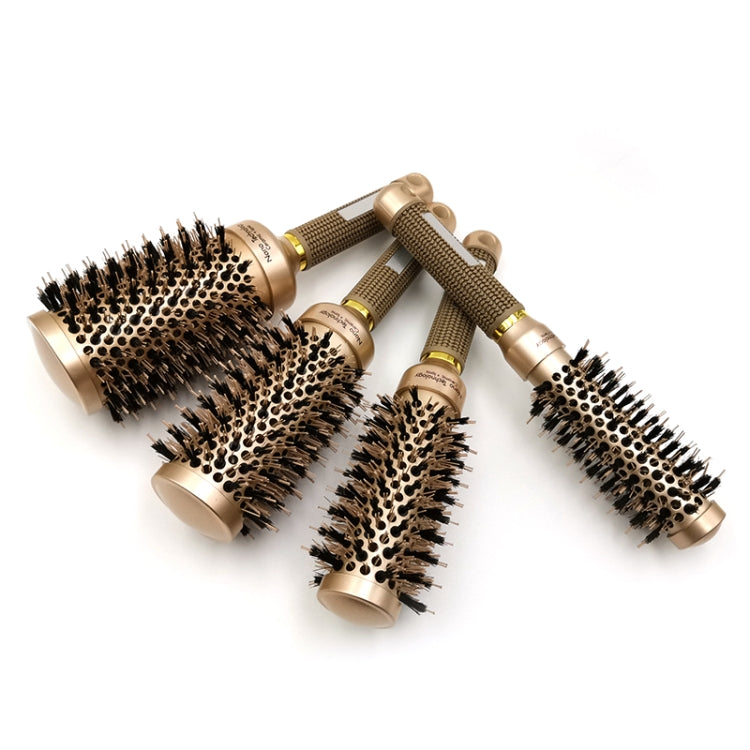High Temperature Resistant Ceramic Bristles Roller Comb Nylon Needle Cylinder Curling Comb, 25, 32, 45, 53
