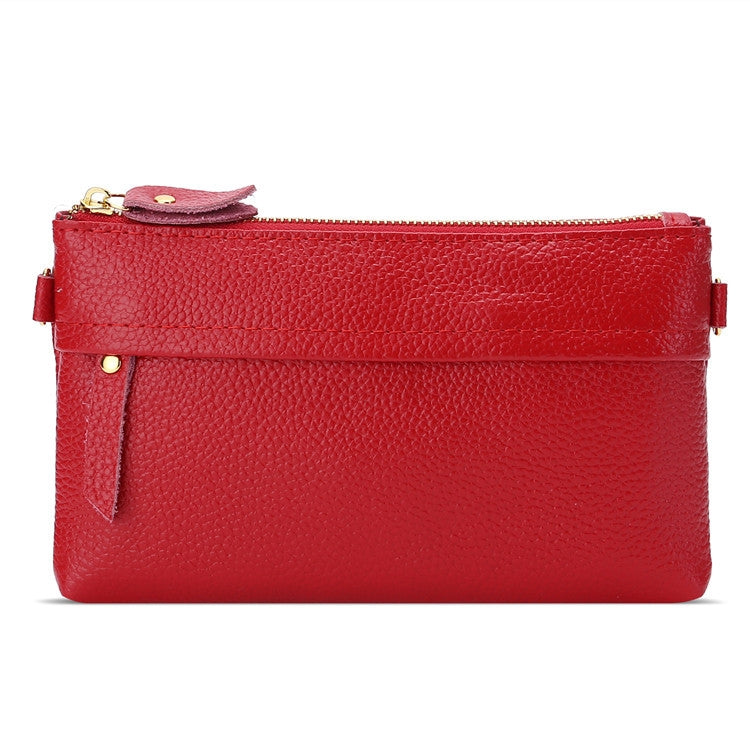Ladies One-Shoulder Diagonal Mobile Phone Coin Purse, Ink, Lake Blue, Khaki, Jujube Red, Orange, Brown, Red, Navy Blue, Black