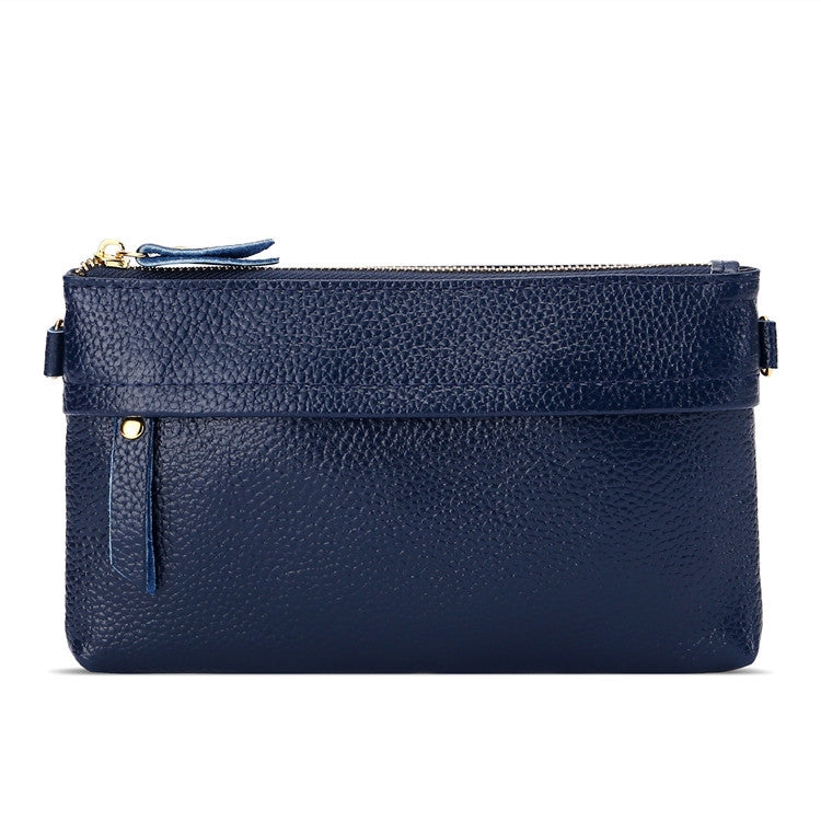 Ladies One-Shoulder Diagonal Mobile Phone Coin Purse, Ink, Lake Blue, Khaki, Jujube Red, Orange, Brown, Red, Navy Blue, Black