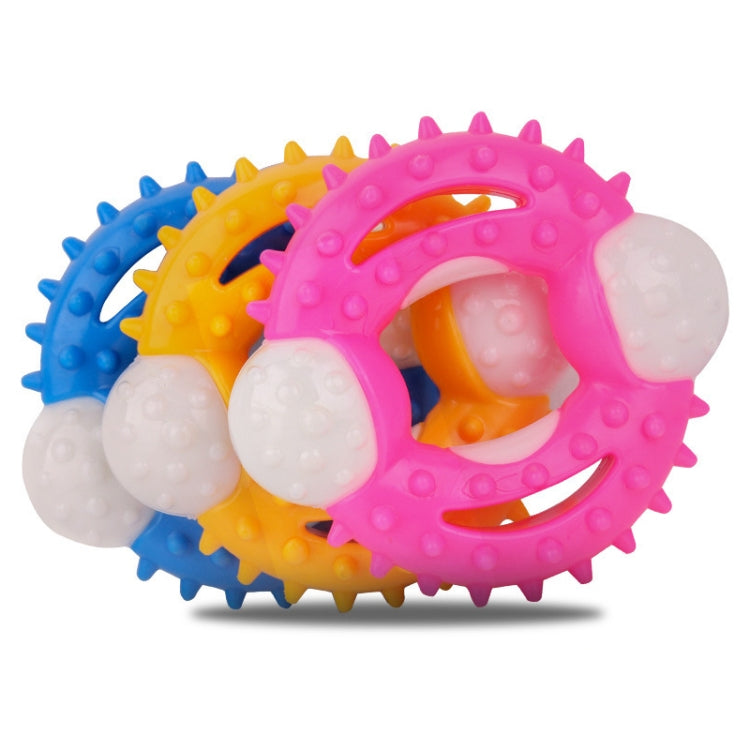 BG-W177 Pet Toys Chew-Resistant Teeth Teeth Cleaning Dog Toys, Blue, Yellow, Pink