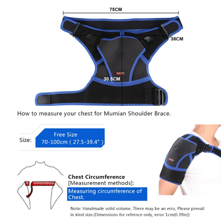 G06 Four-Direction Adjustable Pressure And Breathable Shoulder Pad Sports Protective Gear，Style:, Ordinary Version M (Black Blue), Ordinary Version L(Black Blue), Airbag Version M (Black Blue), Airbag Version L (Black And Blue), Ordinary Version M (Bla...